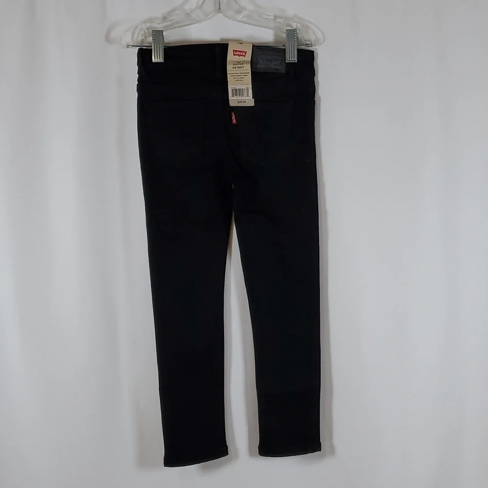 Levi's Girls' 710 Super Skinny Fit Jeans ~ 5 Reg ~ Black - Picture 5 of 8